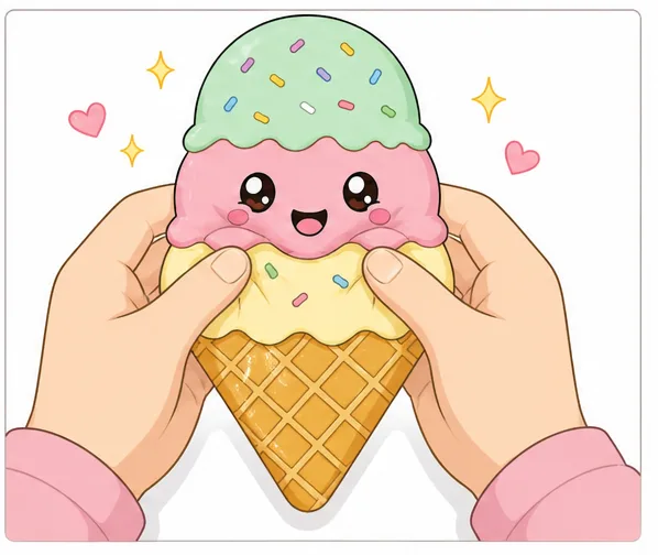 Gökkuşağı Dondurma Külahı Paper Squishy Yapımı - 6. Adım: Mikro Delik Aç & Dondurmanı Doyasıya Sık! 🎉 Kağıt Sukuşi Yapım Aşaması