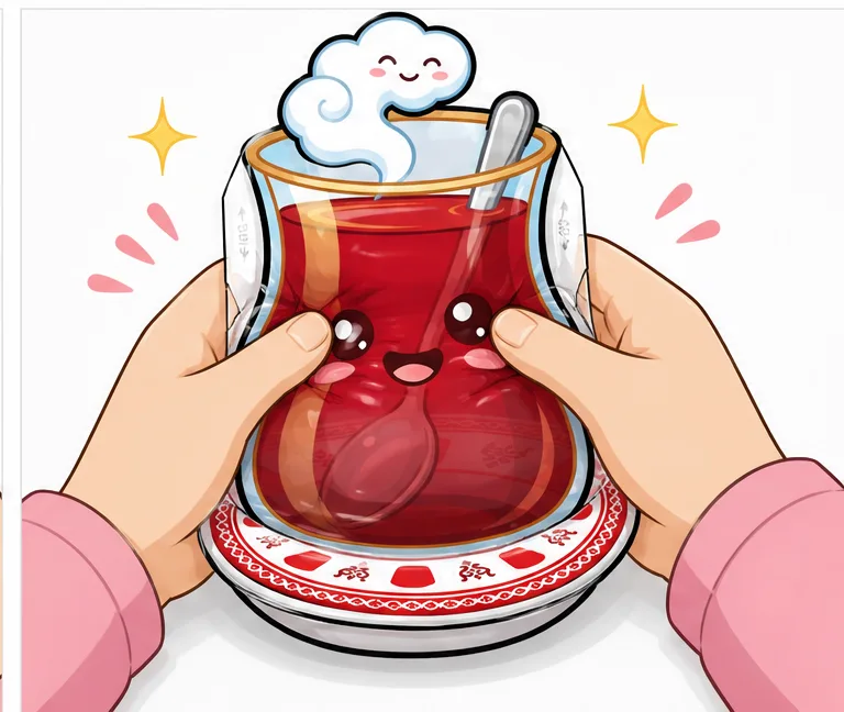 Sevimli İnce Belli Türk Çayı Paper Squishy Yapımı - 6. Adım: Tabaktan Mikro Delik Aç & Türk Çayını Keyifle Sık! 🎉 Kağıt Sukuşi Yapım Aşaması